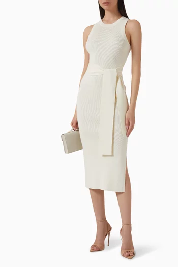 Piper Tie-front Dress in Rayon Blend