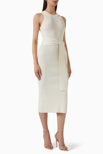 Piper Tie-front Dress in Rayon Blend
