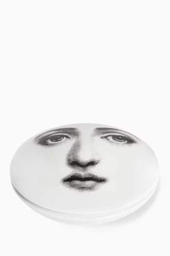 Tema E Variazioni N. 409 Round Box in Porcelain