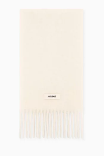 وشاح كارو بشرّابات موهير وصوف ألبكة