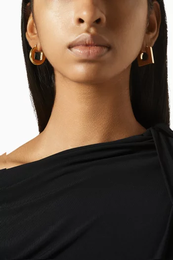 Les Boucles Carré Earrings