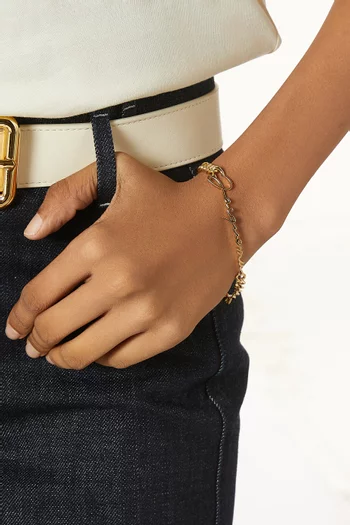 Le Gourmette Jacquemus Bracelet in Gold-tone Brass