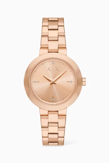 Jackie Quartz Stainless Steel Watch, 36mm