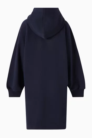 Velvet Logo Hoodie Dress