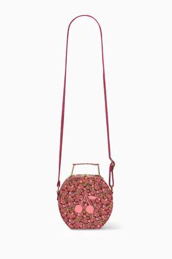 J'adore Cherry Shoulder Bag in Canvas