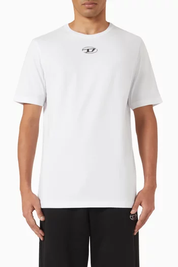 Metallic Oval D T-shirt in Cotton