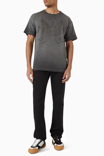 Phoenix Devoré T-shirt in Cotton-blend