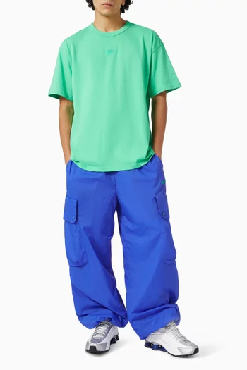 Oversized Cargo Pants in Nylon