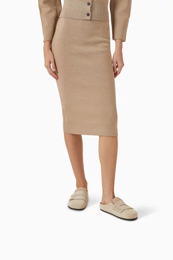 Mocassin Shearling Mules in Suede