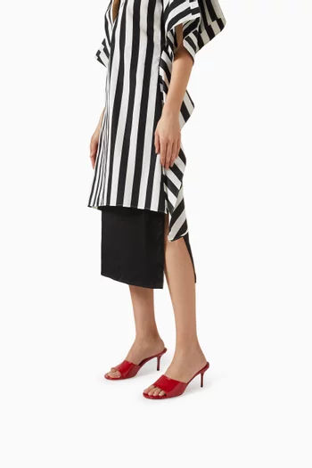 Les Cubisto 70 Mule Sandals in Leather