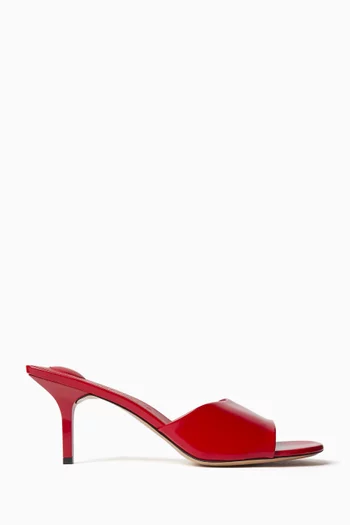 Les Cubisto 70 Mule Sandals in Leather