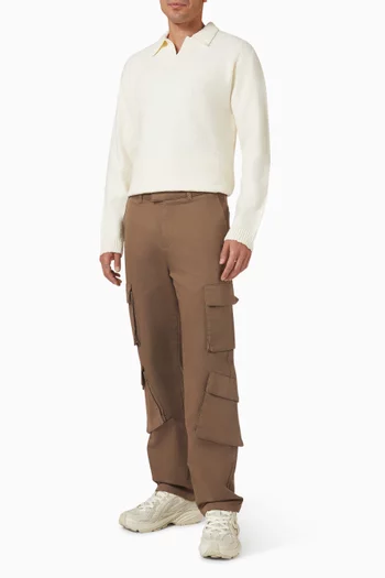 Knit Polo in Wool Blend