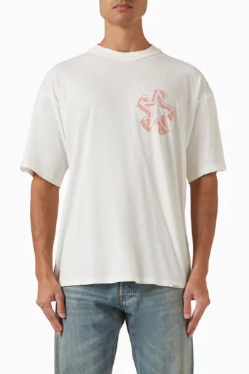 Initial Star T-shirt in Cotton