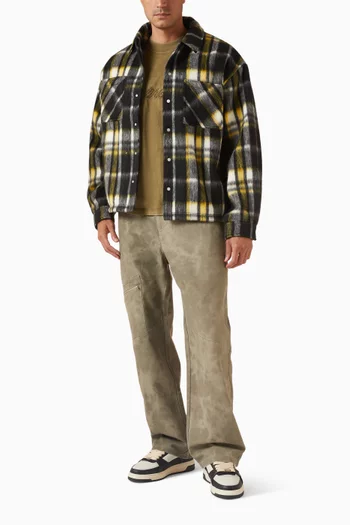 تي شيرت برقعة شعار الماركة بتصميم معكوس قطن