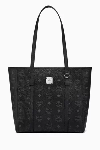 Small Toni Shopper Tote Bag in Visetos Coated Canvas