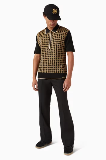 تي شيرت بولو كواد بسحّاب منسوج