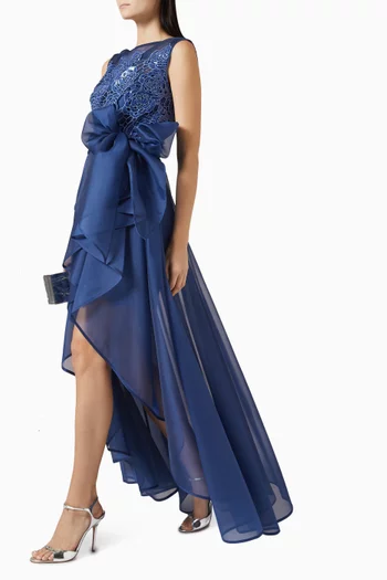 Paillettes Lace Gown