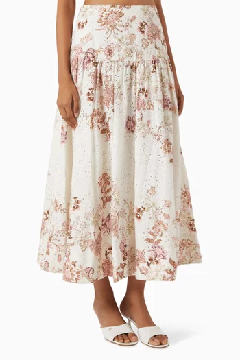 Diza Broderie Anglaise Skirt in Cotton
