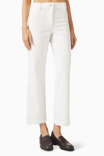 Volta Cropped Jeans in Denim