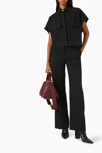 قميص بيانكا بزر مرصع بالأحجار تويل