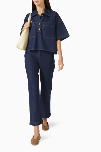 قميص نيوبورت بتصميم جاكيت دينم