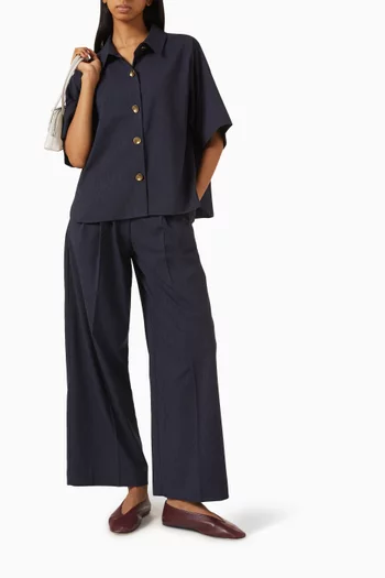 قميص كي ايه قماش أكسفورد