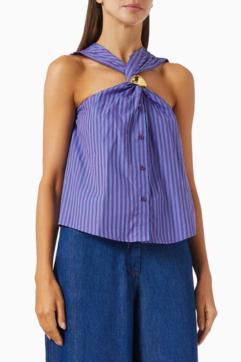 Atrani Stripe Top in Cotton