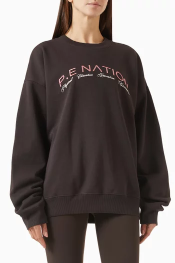 Volume Sweatshirt in Cotton-fleece