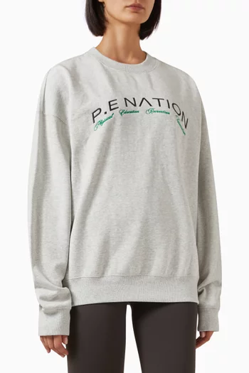 Volume Sweatshirt in Cotton-fleece