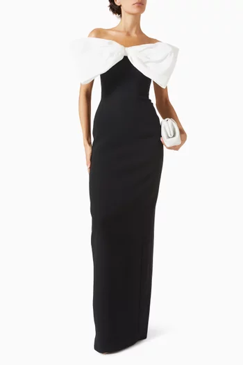 Bow Strapless Gown