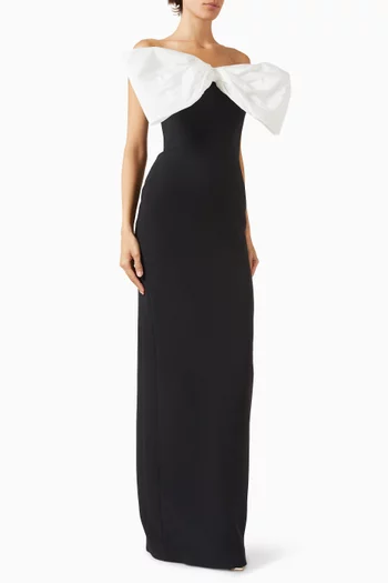 Bow Strapless Gown