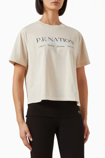 Ascent Crop T-shirt in Cotton