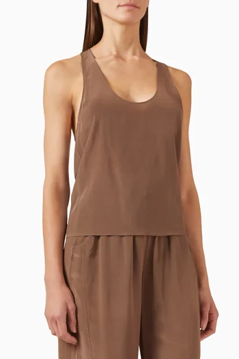 Mirage Vest in Silk Blend