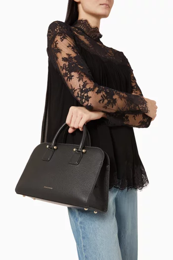Midi Georgia Tote Bag in Calf Leather