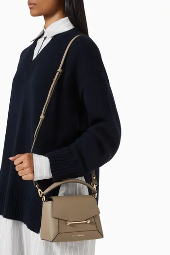 Nano Mosaic Tricolour Top-handle Bag