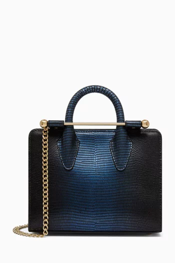 Nano Tote Bag in Lizard-embossed Leather