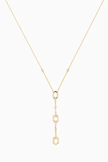 Links Diamond Necklace in 18kt Yellow Gold