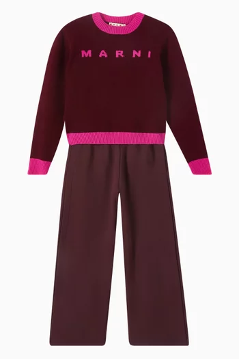 Colourblock Sweater in Wool-cashmere Blend