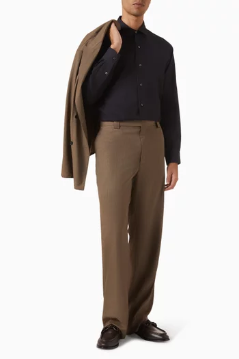 Collared Shirt in Cotton-silk