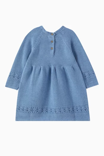 Embroidered Knitted Dress