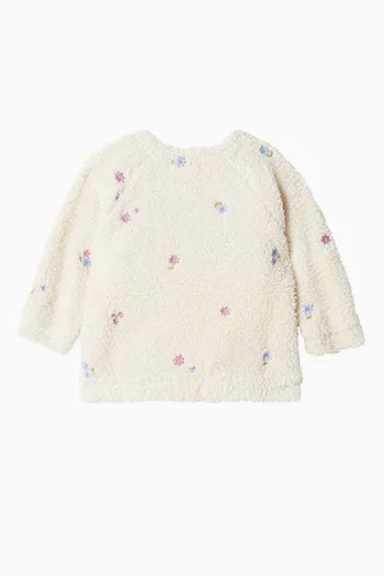 Fluffy Embroidered Windcheater