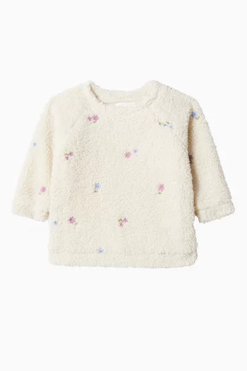 Fluffy Embroidered Windcheater