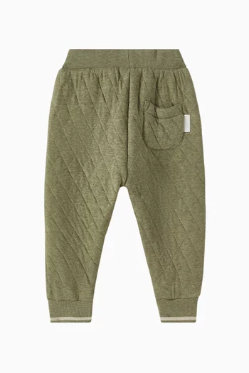 Quilted Sweatpants in Organic Cotton