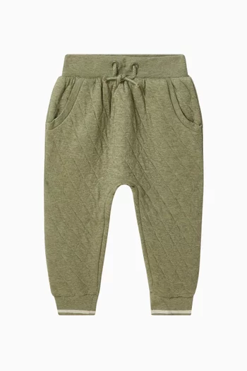 Quilted Sweatpants in Organic Cotton