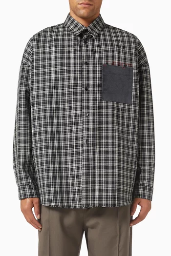 Checked Shirt in Wool