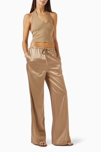 Halter Top in Ribbed-knit