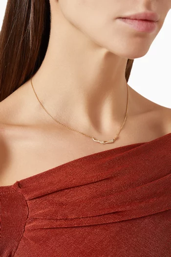 Small Serene Diamond Necklace in 18kt Gold