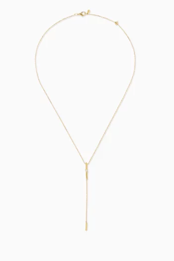 Timeless Diamond Dangling Necklace in 18kt Gold