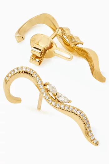 Absolute Serene Diamond Ear Crawlers in 18kt Gold