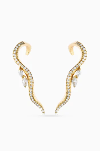 Absolute Serene Diamond Ear Crawlers in 18kt Gold